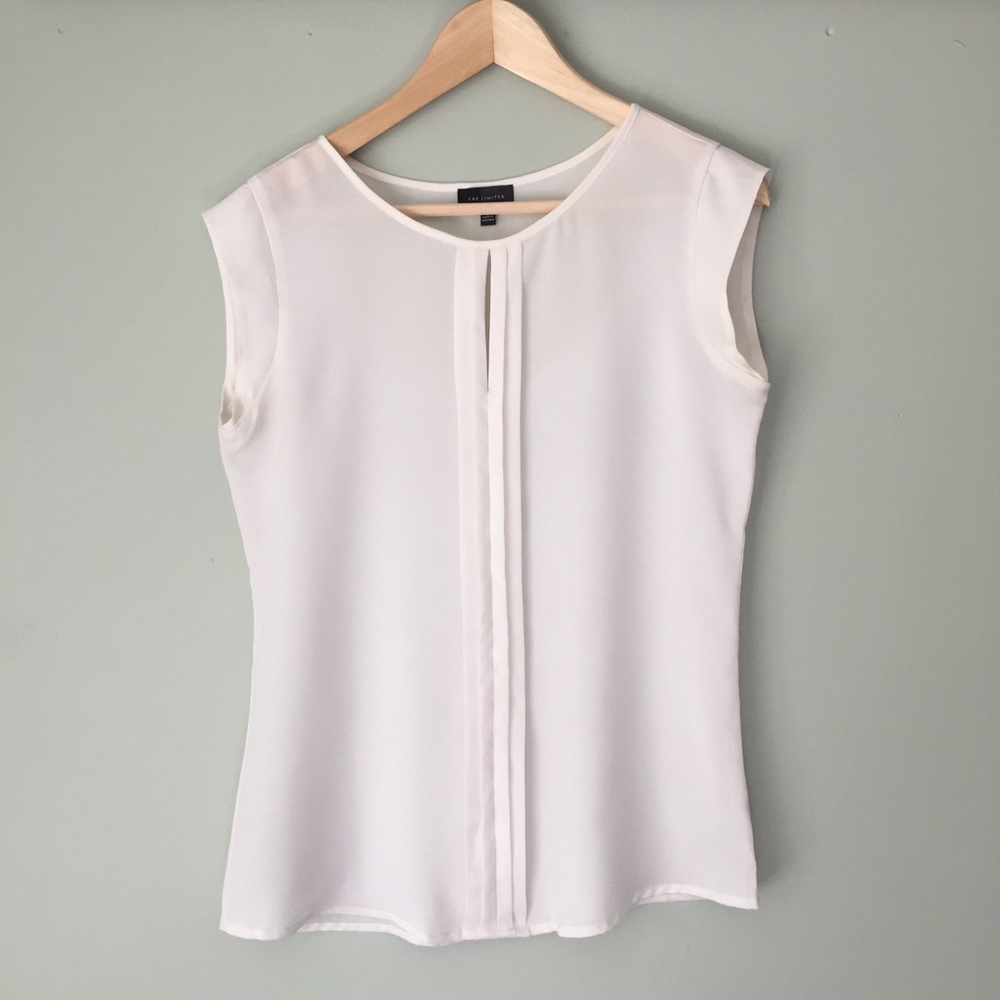 The Limited Pleated Front Ruffle Shell